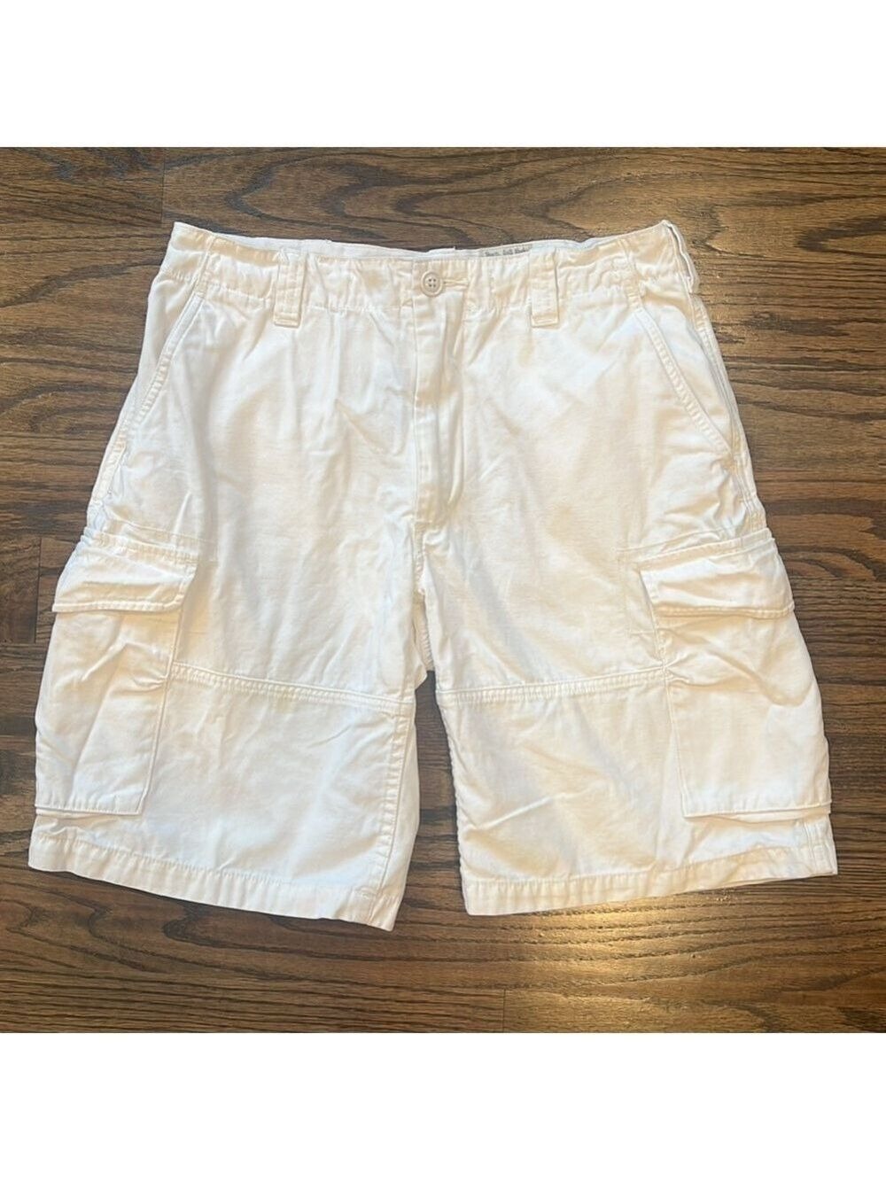 Polo Ralph Lauren Classic Cargo Shorts Khakis White/Relaxed Fit Size 31 - Picture 3 of 16